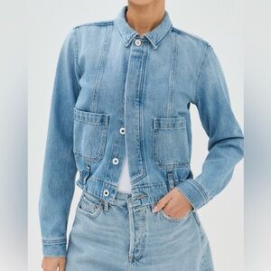 NWT Favorite Daughter Juliet Shirt Denim Jacket Small